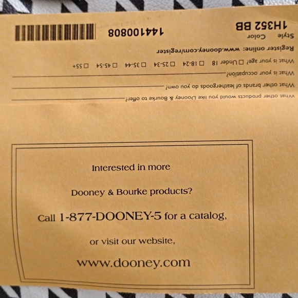 (NWT) DOONEY & BOURKE® Small Leisure Shopper -Black / Black - Picture 8 of 9